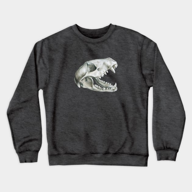Raccoon Skull Crewneck Sweatshirt by Warbler Creative